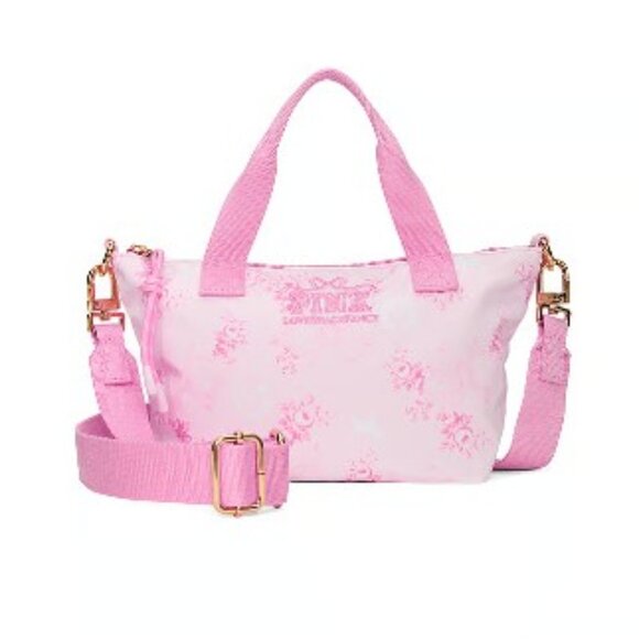 PINK Victoria's Secret Handbags - Victoria's Secret PINK x LoveShackFancy Mini Tote Bag Beaux Icons